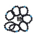 Onyx gef. matt mit Apatit blau Fingerring elastisch ca....