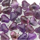 Amethyst Herz geschwungen gestiftet ca. 25x20mm VE5St.