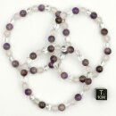 Amethyst-Rosenq.-Bergk.-Mix Armband Kugel ca. 0,6 / 19cm