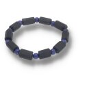 Schörl Armband Kristall mit Lapis Kugel 0,6 / 19cm