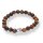 Tigerauge Armband Kugel mit Buddha ca. 0,8 / 19cm