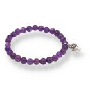 Amethystquarz Armband Kugel ca. 0,6 / 19cm