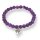 Amethystquarz Armband Kugel ca. 0,6 / 19cm