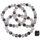 Amethyst-Rosenq.-Bergk.-Mix Armband Kugel ca. 0,8 / 19cm...