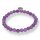 Amethystquarz Armband Kugel mit Ying Yang ca. 0,6 / 19cm