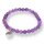 Amethystquarz Armband Kugel mit Lebensbaum ca. 0,6 / 19cm