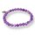 Amethystquarz Armband Kugel mit Lebensbaum ca. 0,6 / 19cm