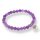 Amethystquarz Armband Kugel mit Lebensbaum ca. 0,6 / 19cm