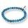 Apatit blau Armband Kugel mit Feder ca. 0,6 / 19cm