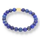 Lapislazuli Armband Kugel mit Buddhakopf ca. 0,8 / 19cm A-Qualität