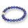 Lapislazuli Armband Kugel mit Buddhakopf ca. 0,8 / 19cm A-Qualität