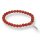 Jaspis rot matt Armband Kugel mit Feder ca. 0,6 / 19cm