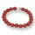 Jaspis rot Armband Kugel mit Buddhakopf ca. 0,8 / 19cm