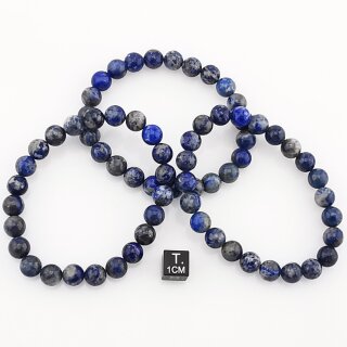 Lapislazuli Armband Kugel ca. 0,8 / 19cm VE25St.