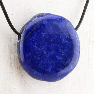 Lapislazuli Scheibenstein gebohrt ca. 30-40mm