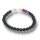 Onyx gef. matt mit 7 Chakra Farben Armband Kugel ca. 0,6 / 19cm