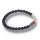 Onyx gef. matt mit 7 Chakra Farben Armband Kugel ca. 0,6 / 19cm