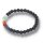 Onyx gef. mit 7 Chakra Farben Armband Kugel ca. 0,6 / 19cm